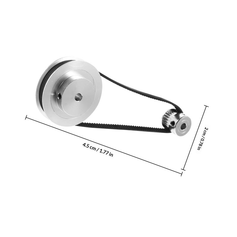 3 Speed Aluminum Synchronous Pulley 20T Small 60T Large 6mm Width 5mm Bore - Image 3