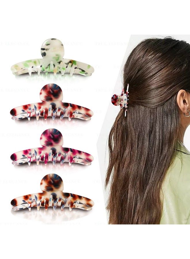 Sanas Hair Clips For Women 4 Pcs Claw Clips Fancy Butterfly Hair Clips Hair Accessories For Girls Claw Clips Korean Clutch Stylish Hair Clip Women Accessories 4Pcs - Image 2