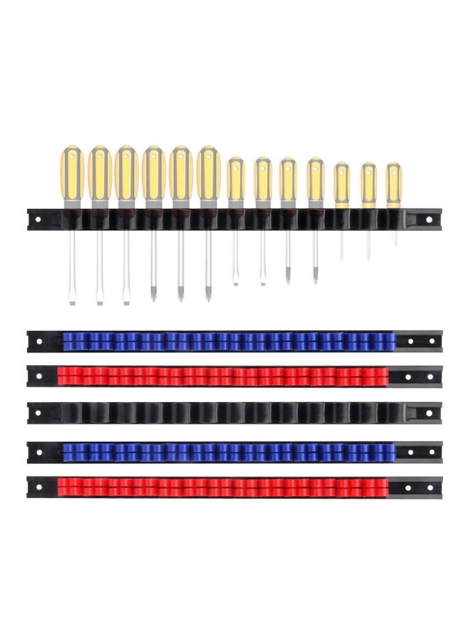 6 Pcs Screwdriver Organizer and Wrench Organizer Space Saving Hand Tool Holder with Clips for Workshop Garage Home - Image 1