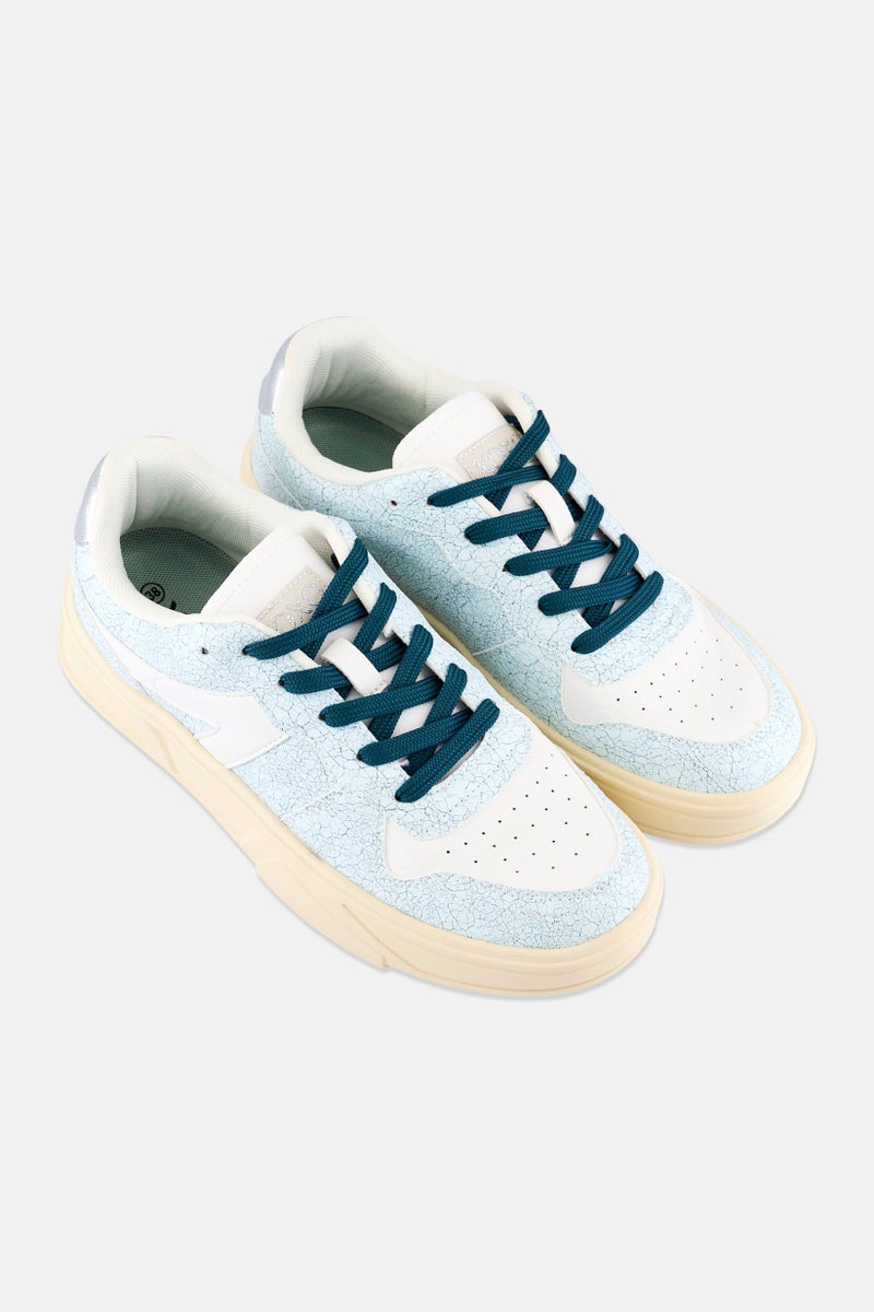 XOXO Women Brand Logo Lace Up Shoes, Multicolor - Image 2