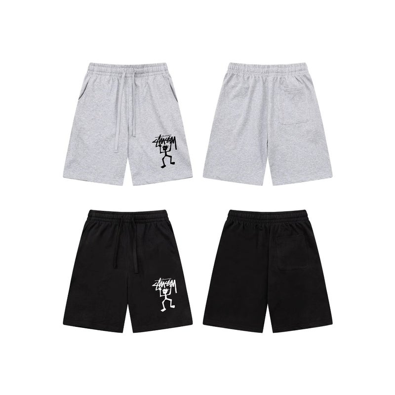 25 New Styles Of Export Letter Printed Stu Casual Pants Skull Sieve Men'S And Women'S Five-Point Pants Collection - Image 4