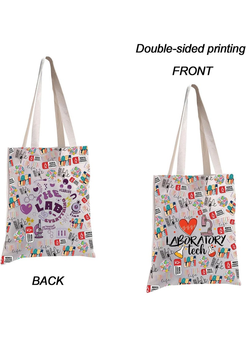 MBMSO MBMSO Lab Tech Tote Bag Laboratory Gift for Chemistry Lover Laboratory Shopping Bag Lab Technician Gift for Lab Scientist Bag  - Image 2