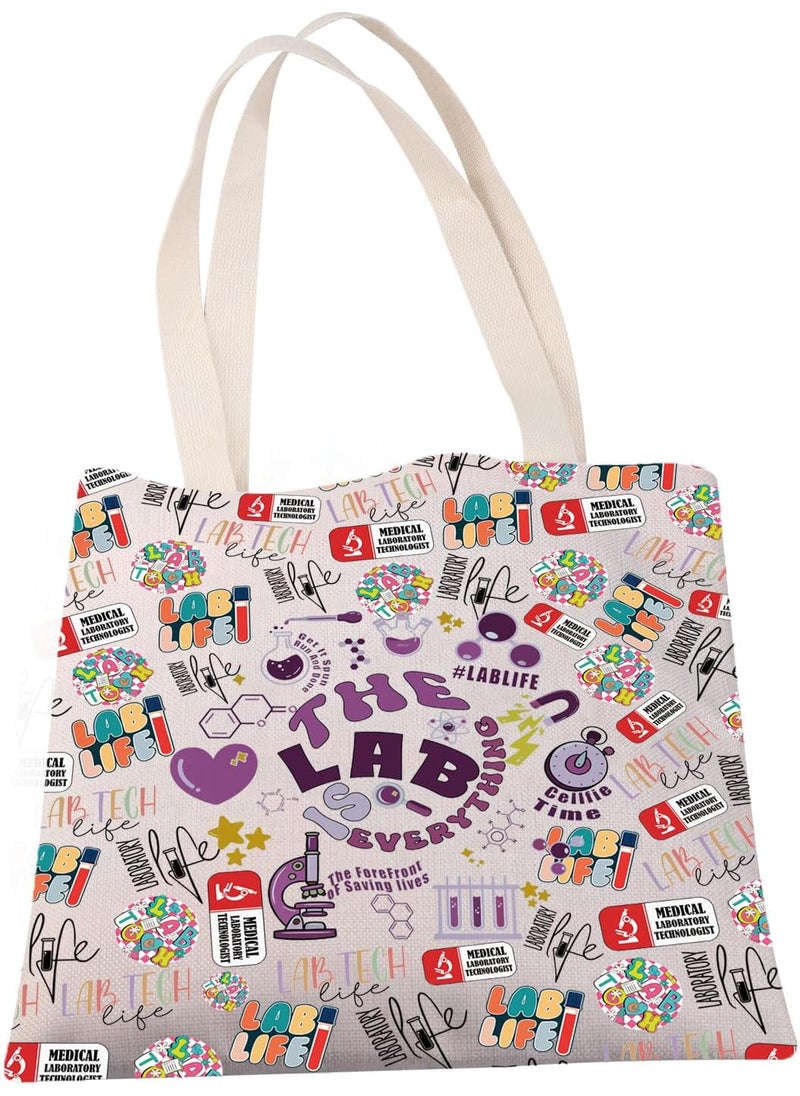 MBMSO MBMSO Lab Tech Tote Bag Laboratory Gift for Chemistry Lover Laboratory Shopping Bag Lab Technician Gift for Lab Scientist Bag  - Image 5