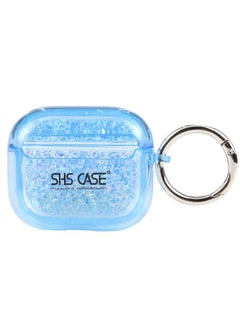 Case Cover For AirPods 3 Flash Diamond Epoxy Bluetooth Earphone Protective Case Blue