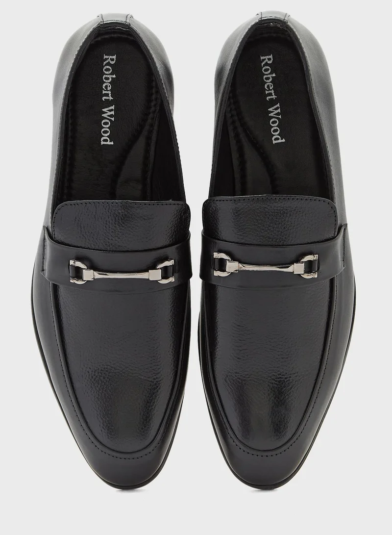 Robert Wood Genuine Leather Formal Slip Ons