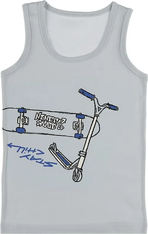 Donella 5-Pack Color Printed Boy Undershirt - 7771SR