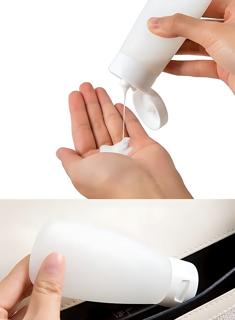 OAGA 12 Pack Travel Bottles Set, Tsa Approved Travel Size for Toiletries with Travel Bag, Leak Proof BPA Free Squeezable Travel Containers for Shampoo, Conditioner, Lotion (White) - Image 4