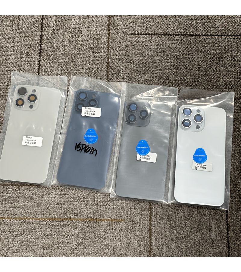 Phone Case For Iphone 15 Pro Max Series Original Color Matching Tool Backplate Repair Replacement Parts Back Cover Glass With Damaged Lens Repair Kit Including Phone Back Protector Film - Image 4