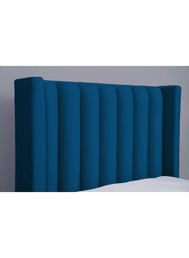 Pan Home Venus Headboard Velvet Blue | Single | L-100 : H-125 Cm  - Image 1