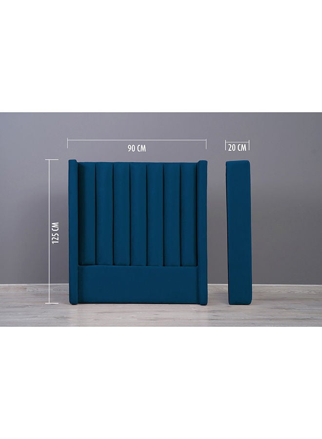Pan Home Venus Headboard Velvet Blue | Single | L-100 : H-125 Cm  - Image 4