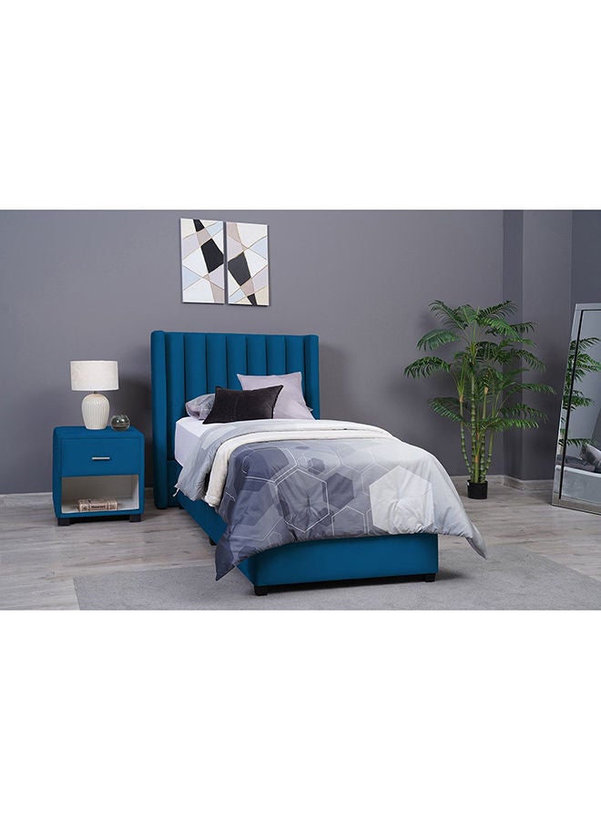 Pan Home Venus Headboard Velvet Blue | Single | L-100 : H-125 Cm  - Image 5