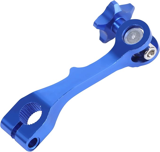 High Strength CNC Alloy Motorcycle Rear Brake Rocker Arm Blue Easy Installation Performance Upgrade - Image 1