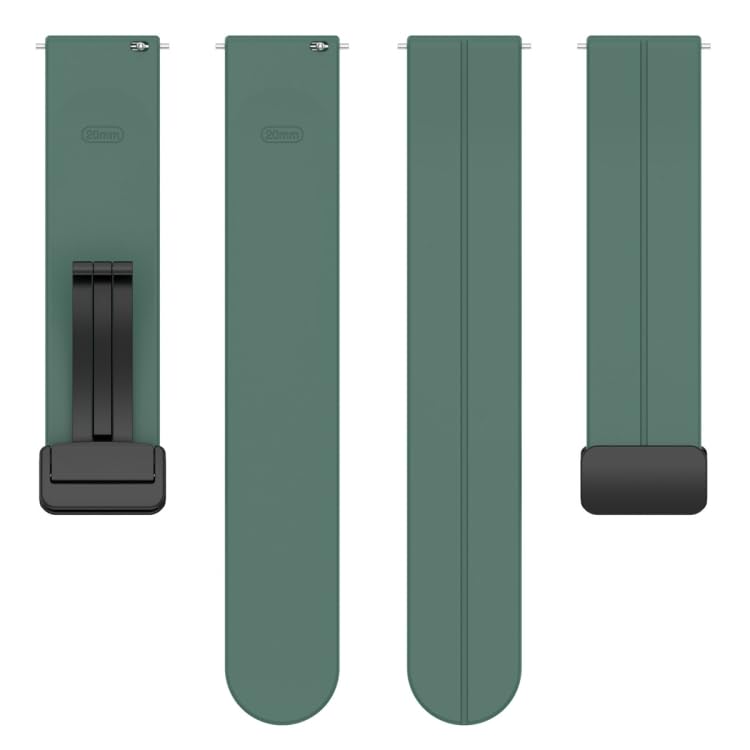 EDNITA 20mm SmartWatch Band Strap with Magnetic Lock for Amazfit GTS 2/Mini, Bip/Pro/Lite/Bip S, GTR/Samasung Galaxy Watch 4/Watch 5 - Green - Pack of 1 - Image 2