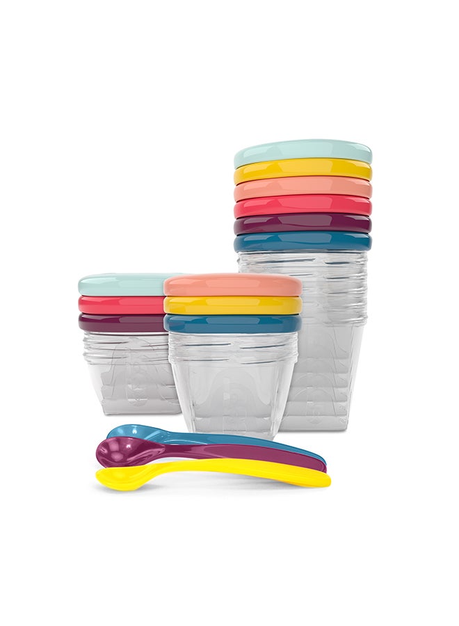 babymoov Babybols Multi Set With 3 Spoons, Airtight Food Storage Containers, Bpa - Free, Leak Proof 2400 Ml - Image 1