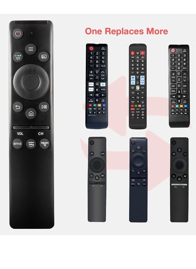 Raxoom Universal Remote-Control for Samsung Smart-TV, Remote-Replacement of HDTV 4K UHD Curved QLED and More TVs, with Netflix Prime-Video Buttons - Image 2