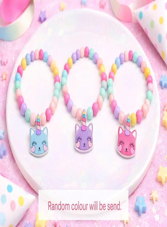 تارا13 سوار خرز يونيكورن من TERA13 للبنات والسيدات، سوار يونيكورن ساحر، سوار يد ملون قابل للتمدد والتعديل، طقم أساور للصديقات، هدايا تذكارية للبنات، سوار صدر لطيف، لون عشوائي (6 قطع) - Image 5