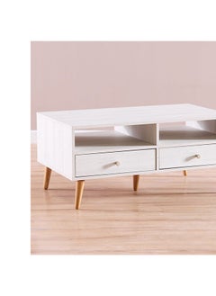 DANUBE HOME Patterson Coffee Table Multifunctional Living Room Table Space Saving Center Table Modern Design Furniture For Home 100x60x46 cm Light Oak  - Image 4