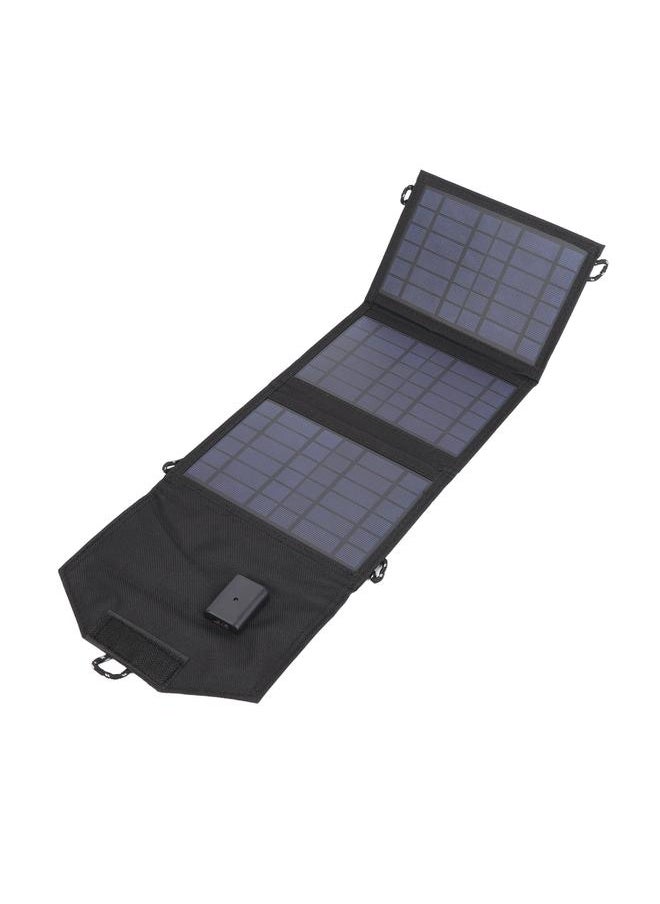 Thoraya - Solar Charger Portable Foldable Polysilicon Solar Power Bank with Hooks for Camping 10.5W 5V - Image 1
