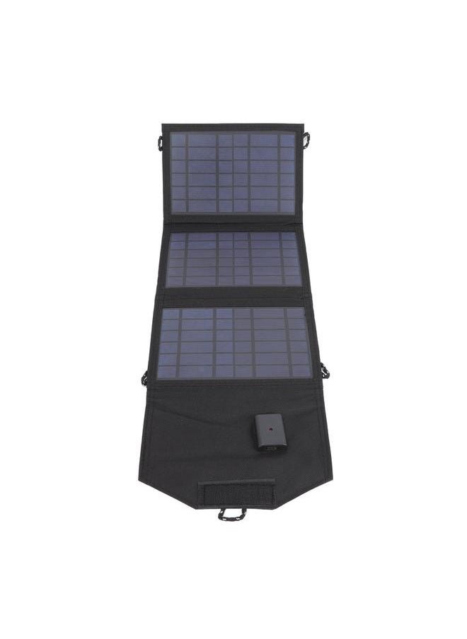 Thoraya - Solar Charger Portable Foldable Polysilicon Solar Power Bank with Hooks for Camping 10.5W 5V - Image 1