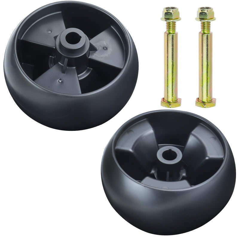 GUSUHAWK 2 Pack 734-04155 Deck Wheel Replaces Cub Cadet 734-04155, 73404155 for Cub Cadet GT1554, LT1042, LTX1046VT, LT1050, RZT L54, XT1 LT46, XT1 LT50, ZT1 50, ZT1 54, ZT3 60, Craftsman LT2000 Decks - Image 1