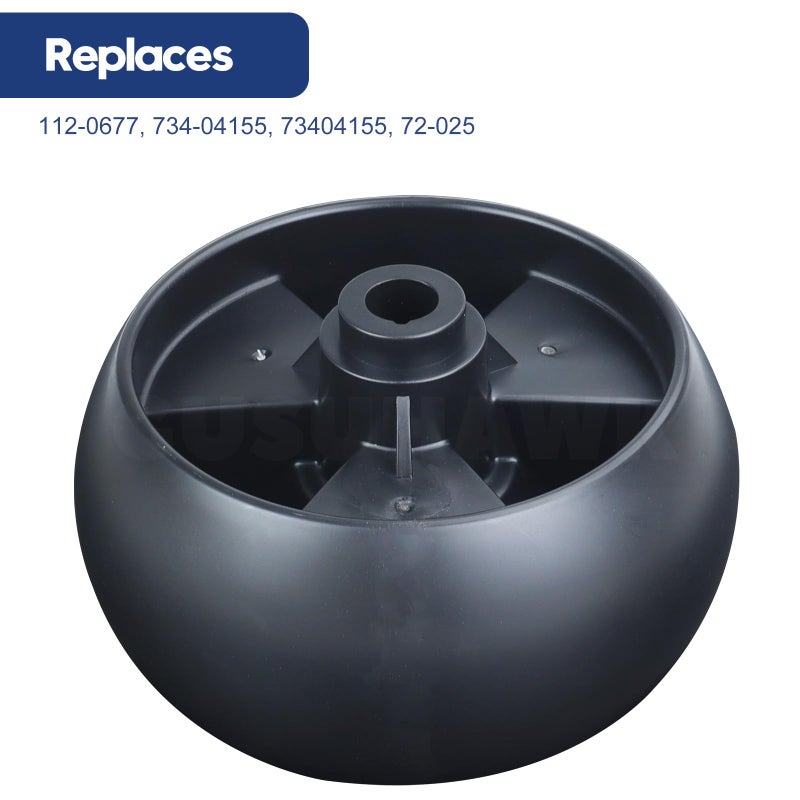 GUSUHAWK 2 Pack 734-04155 Deck Wheel Replaces Cub Cadet 734-04155, 73404155 for Cub Cadet GT1554, LT1042, LTX1046VT, LT1050, RZT L54, XT1 LT46, XT1 LT50, ZT1 50, ZT1 54, ZT3 60, Craftsman LT2000 Decks - Image 2