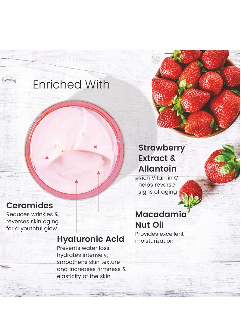 BRYAN & CANDY BRYAN And CANDY Strawberry Body Butter pH 5.5 for 72Hrs Moisturization Enriched with Ceramides Hyaluronic acid Strawberry extract Shea Butter 200G  - Image 2