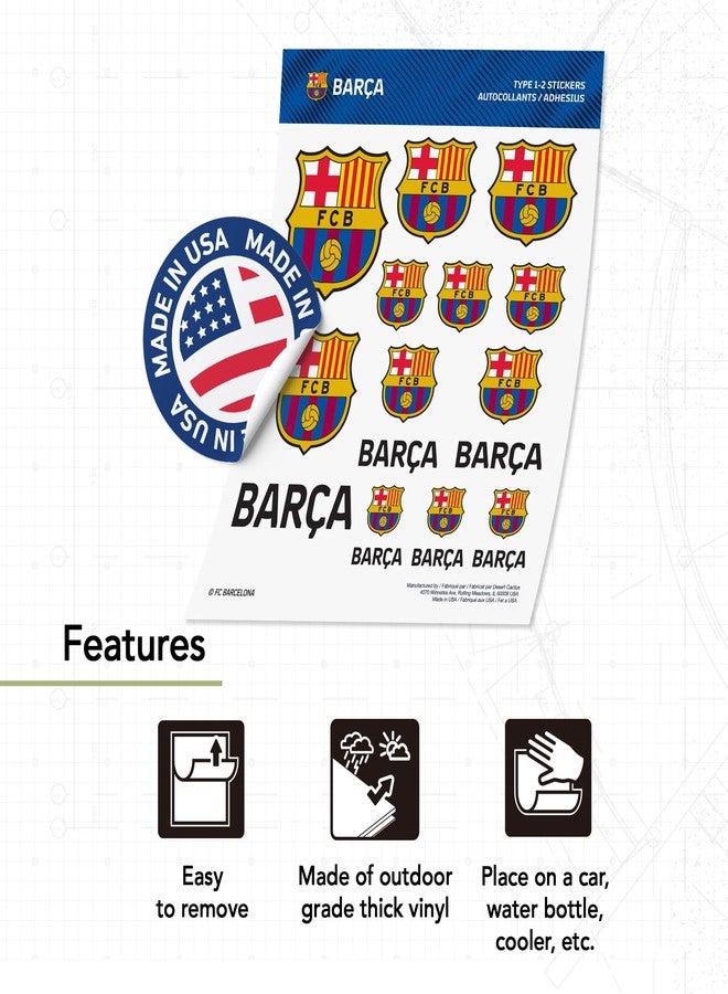 Desert Cactus FC Barcelona Sticker Barça Sheet Vinyl Football Soccer Decal Laptop Water Bottle Car Scrapbook Sheet (Type 1-2) - Image 4