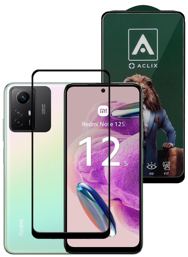 ACLIX Antistatic ESD Dustproof Premium Quality High Definition Tempered Glass Screen Protector Designed For Xiaomi Redmi Note12S - Image 1
