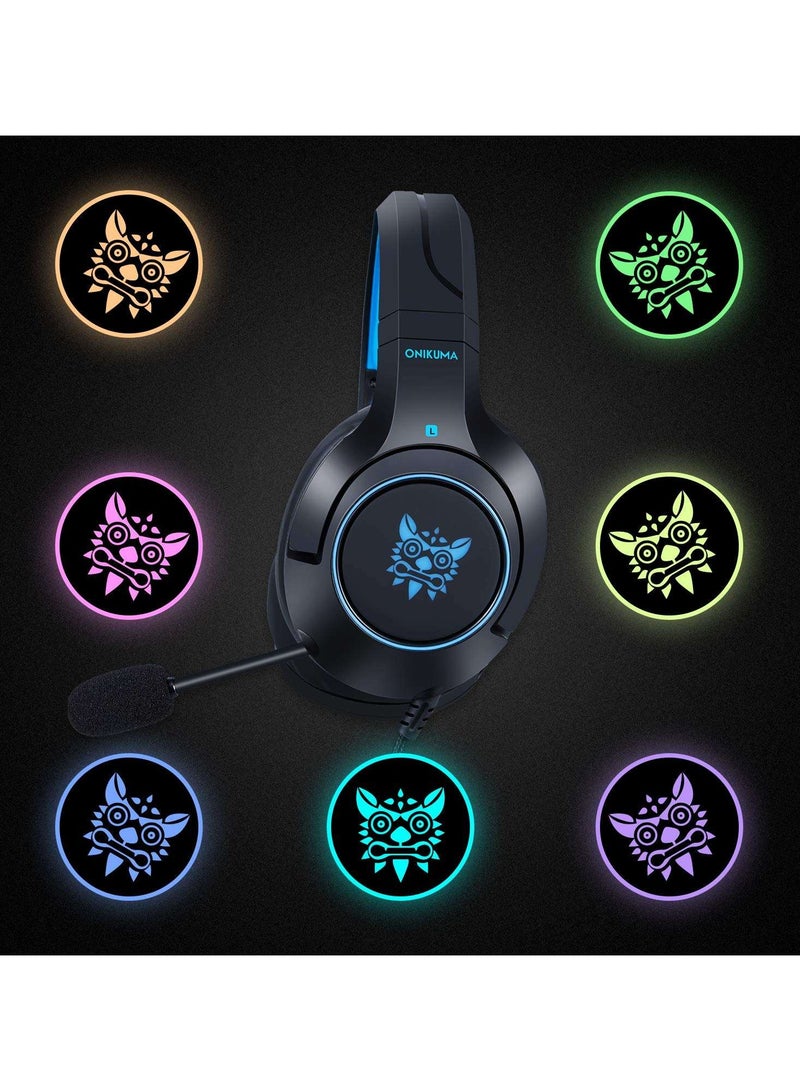 Onikuma K9 Black 3.5mm USB Headset With Microphone For PS4 /PS5 /XOne /XSeries /Nswitch /PC - Image 4