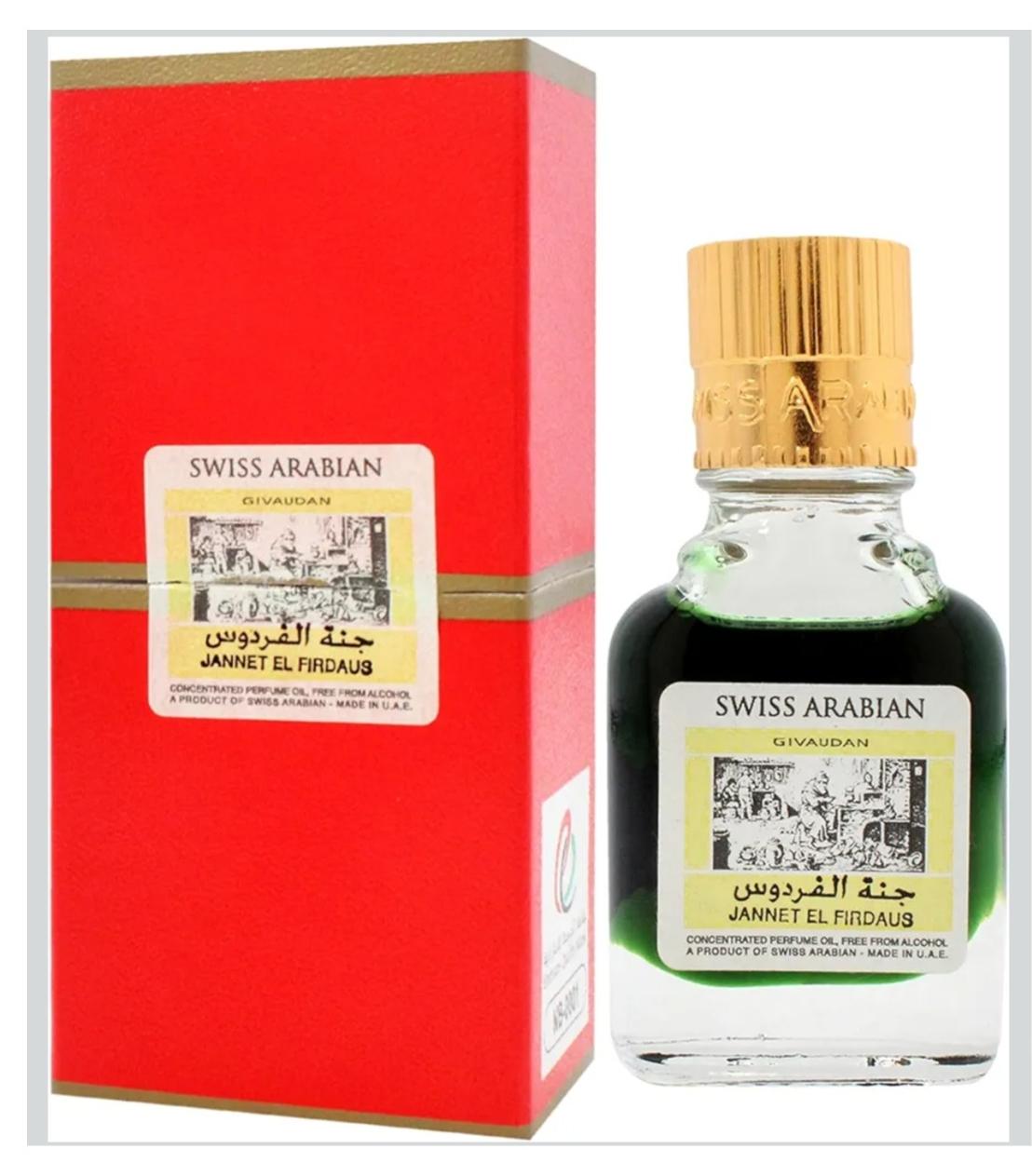 Jannet El Firdaus Attar Perfume 9ml | Long Lasting Arabic Fragrance Oil | Unisex Oriental Perfume for Men & Women | Alcohol Free Concentrated Perfume Oil