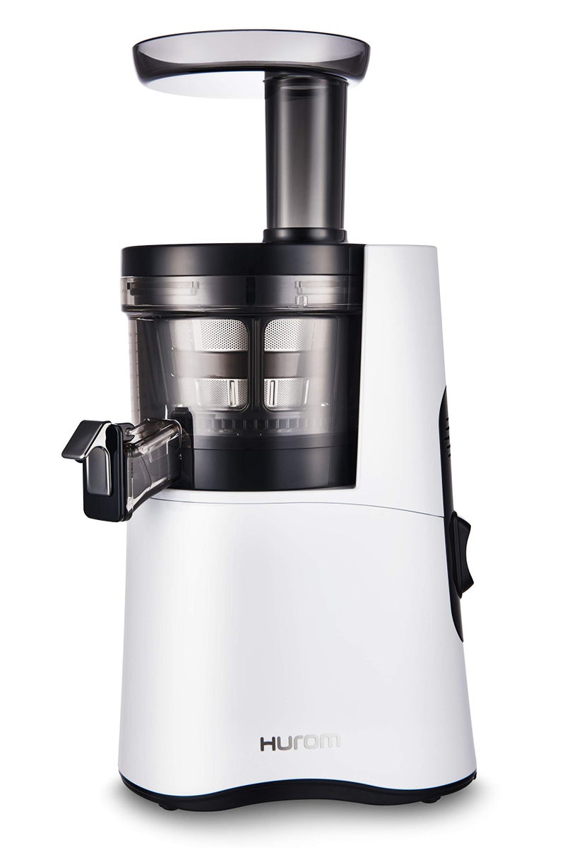 Hurom Hurom HAA Slow Juicer White  High Yield  Quiet 150 Watt Motor  BPA Free  500ml 169oz Chamber  Slow Squeeze  Quick  Easy Assembly  Cold Press Masticating Juicer 