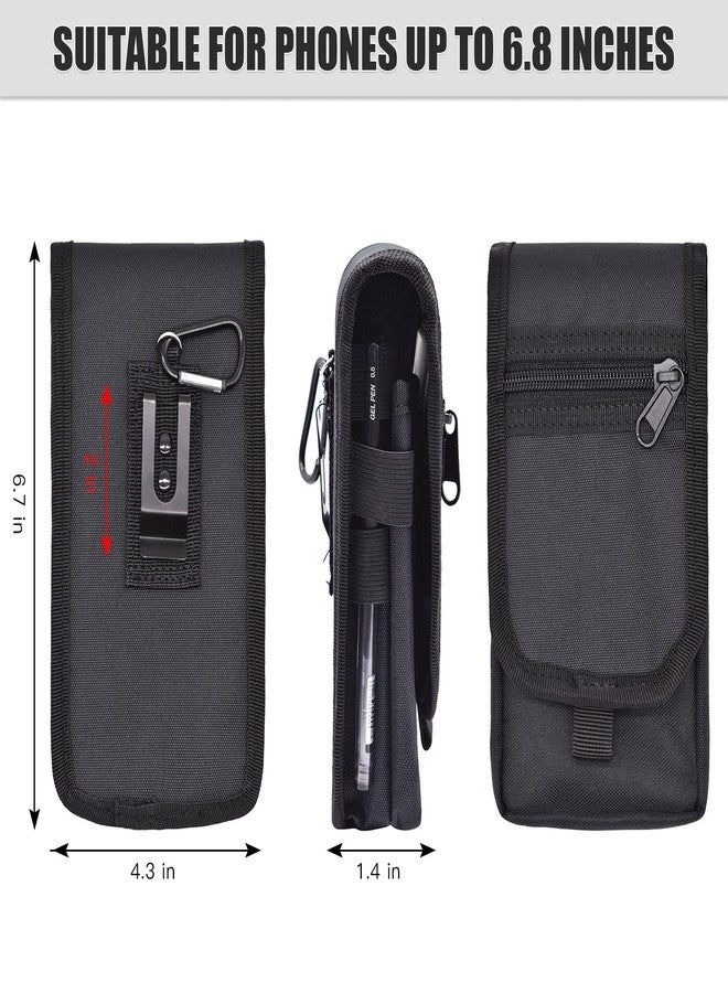 KATOLK Dual Phone Holster, Large Smartphone Pouch, Belt Cell Phone Holder for iPhone 16/15/14 Pro Max & Samsung Phones, Compatible with Power Bank, for Work, Hiking, Camping, Barbecue, Rescue (L) - Image 2
