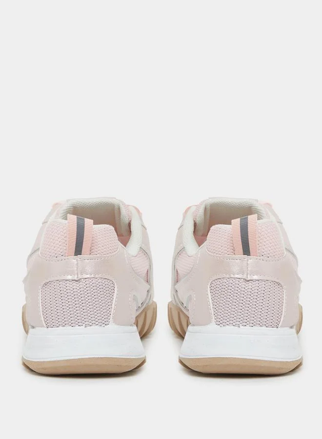 Styli Styli Panelled Lace Up Sneakers