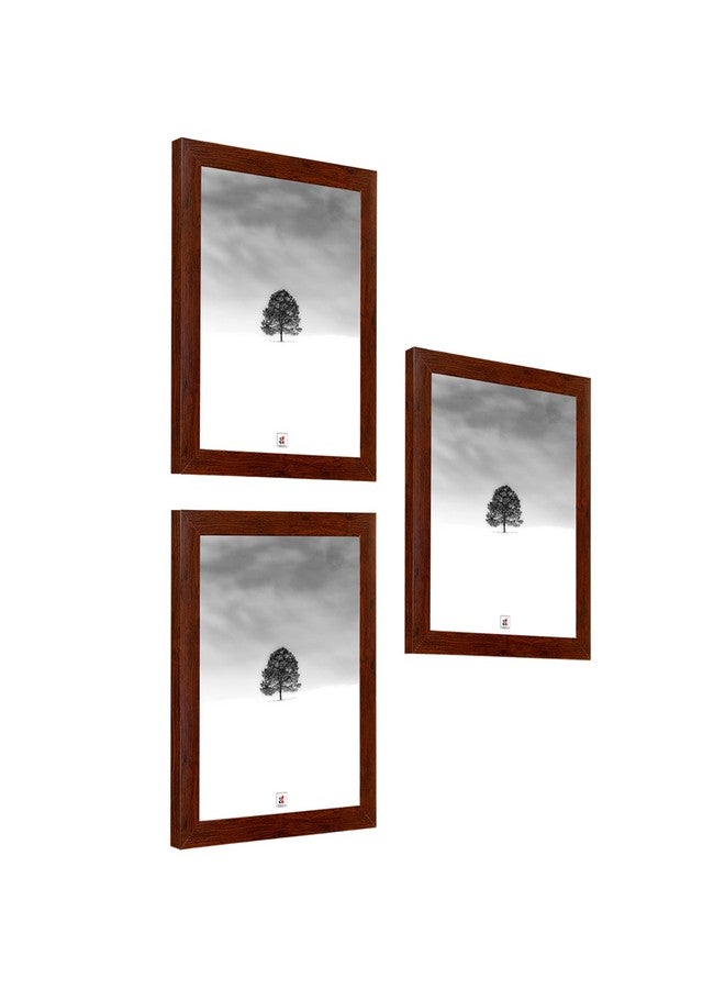Art Street A4 Size Certificate, Document Photo frames Set Of 3 For Home Decoration, Living Room, Office Decoration (Brown, Size: 8" x 12") - Image 3