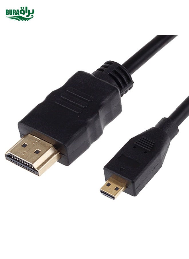BURAQ XM46 Full 1080P Video HDMI to Micro HDMI Cable for Xiaomi Xiaoyi, Length: 1.5m  - Image 3