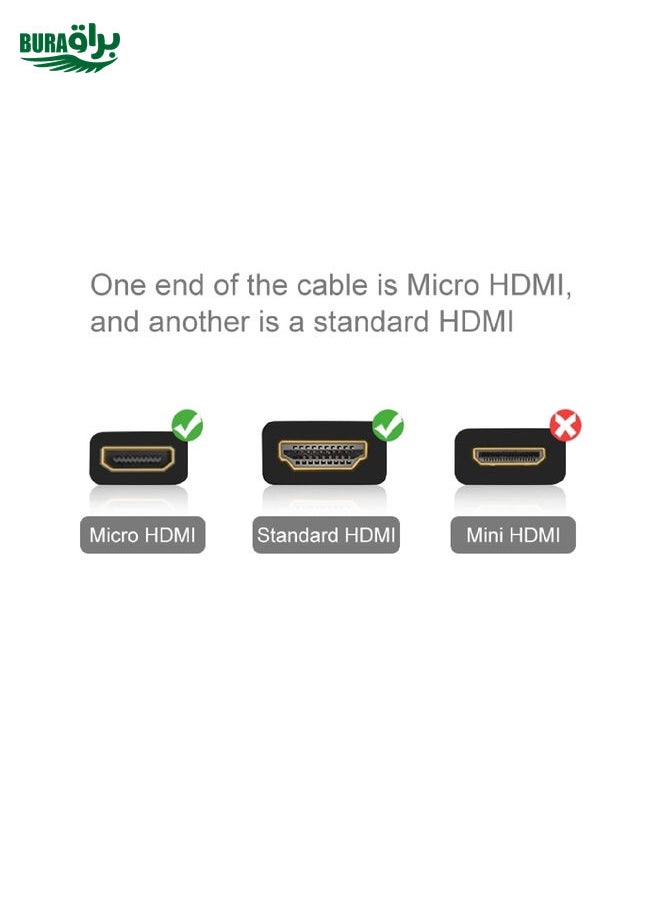BURAQ XM46 Full 1080P Video HDMI to Micro HDMI Cable for Xiaomi Xiaoyi, Length: 1.5m  - Image 5