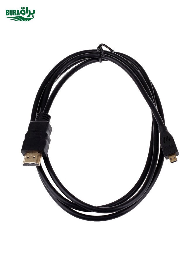 BURAQ XM46 Full 1080P Video HDMI to Micro HDMI Cable for Xiaomi Xiaoyi, Length: 1.5m  - Image 2