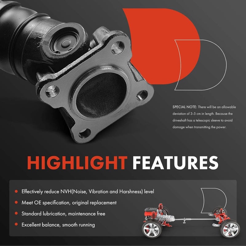 A-Premium Rear Driveshaft Assembly for Nissan Rogue 2008-2015 AWD - Image 5