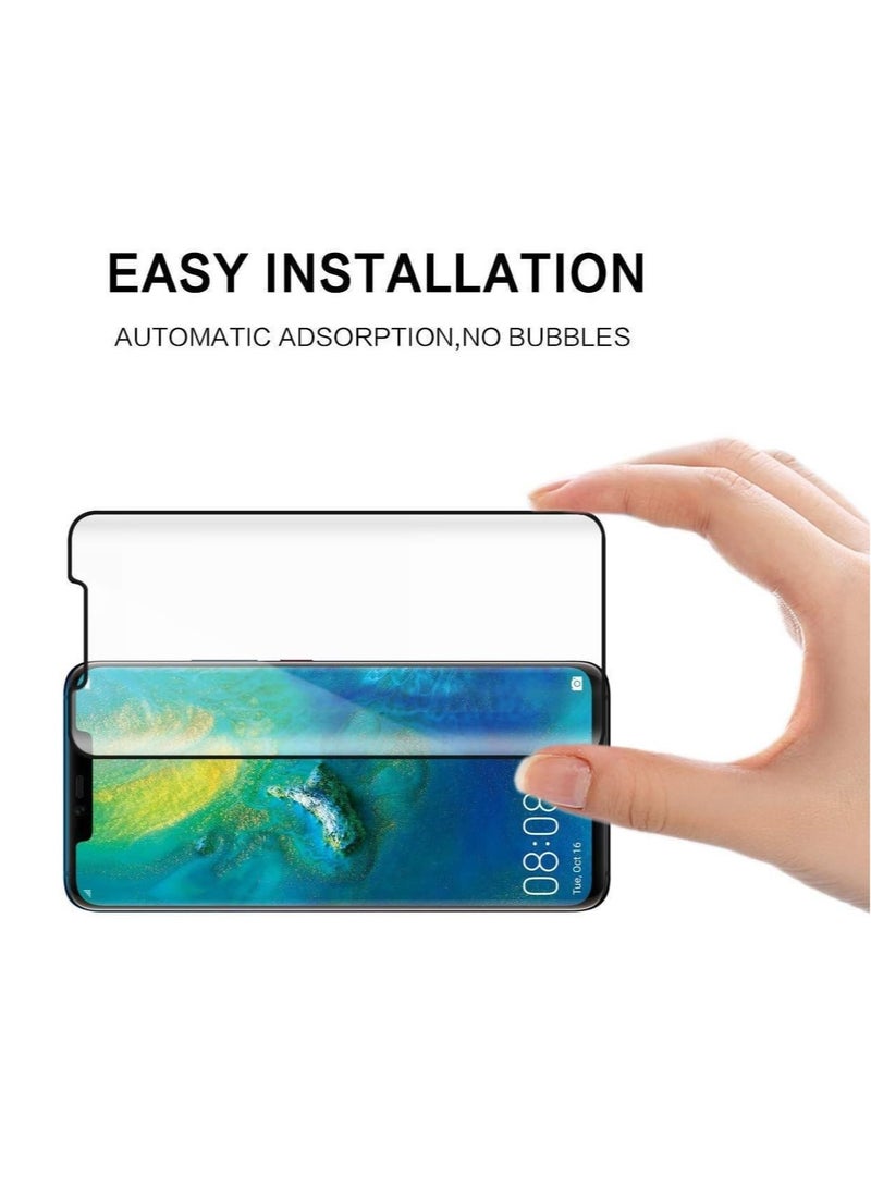 DUSALA Huawei Mate 20 Pro Full Glue Glass Curved Tempered Glass Screen Protector For huawei mate 20 pro(Clear) - Image 2