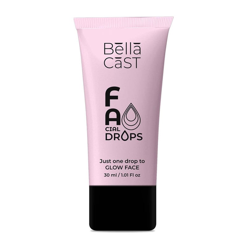 BellaCast Facial Drop for Clear and Glowing Skin 2 in 1 Formula CleanerMoisturizer Facewash 30 ml - Image 1