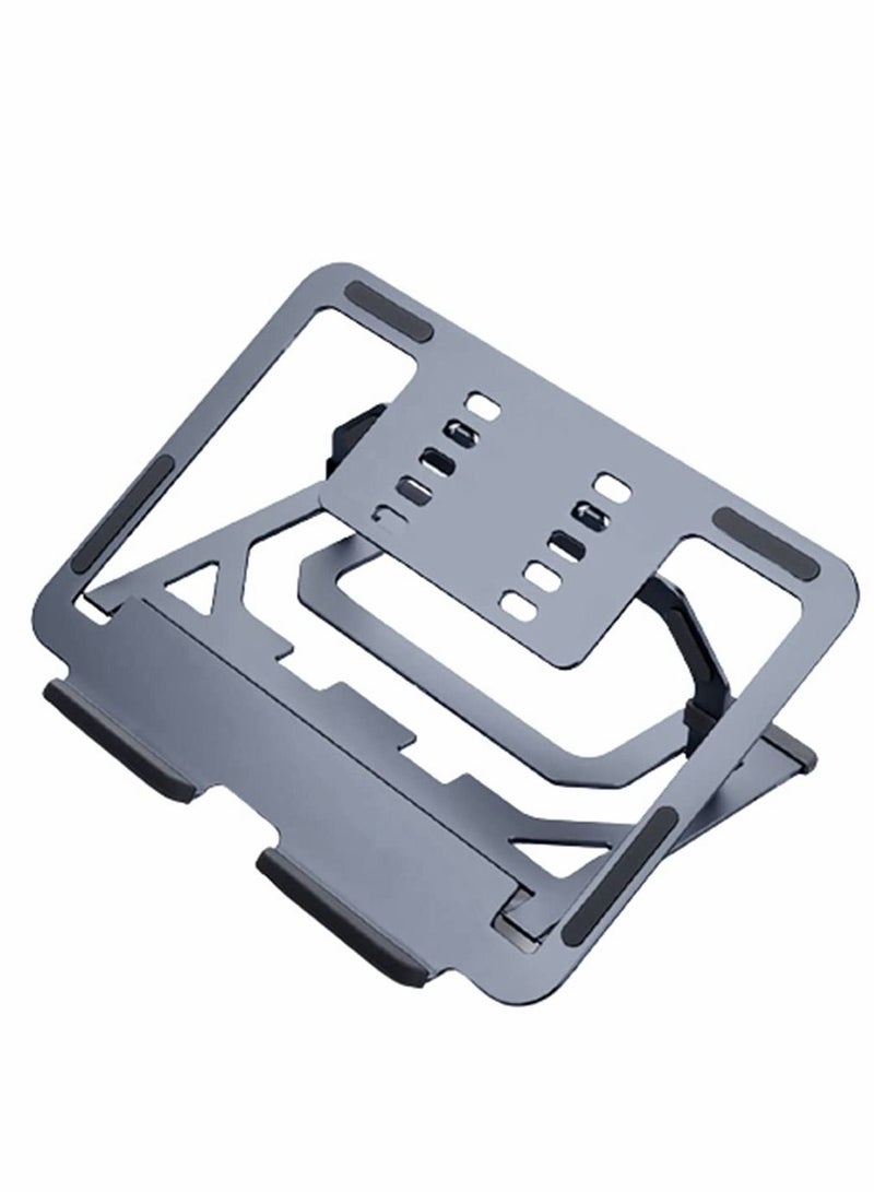 Y&D Adjustable Laptop Stand, Stand for Desk Heavy Duty Holder, Non Slip Hold Your Stable, Aluminum Portable Ventilated Riser  - Image 1