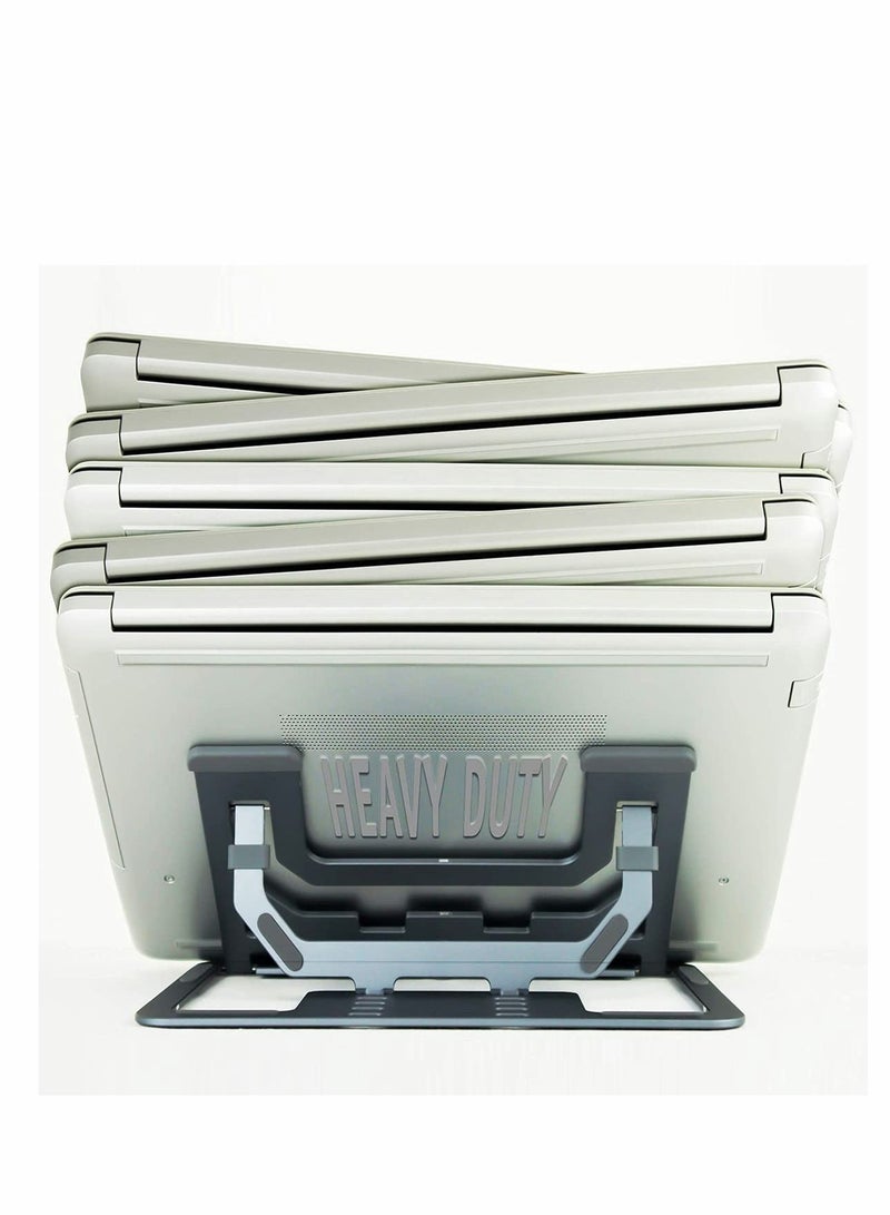 Y&D Adjustable Laptop Stand, Stand for Desk Heavy Duty Holder, Non Slip Hold Your Stable, Aluminum Portable Ventilated Riser  - Image 5