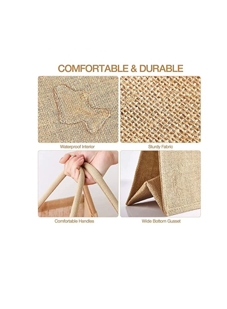 برينت شوب فور مي حقيبة يد أو حقيبة من الجوت مطبوعة بتصميم عيد مبارك وقابلة لإعادة الاستخدام - Image 3