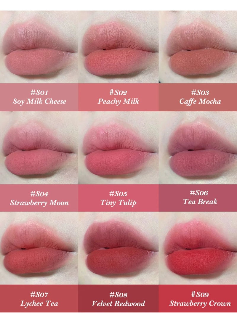 Flower Knows Strawberry Rococo Cloud Lip Cream 3.5ml - Natural, Easy-to-Wear Matte Lipstick for Women (S05 Tiny Tulip) - Image 4