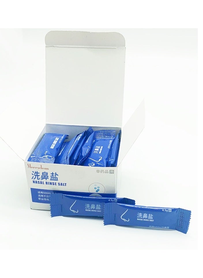 Generic - 4.5g x 30 Pack Nasal Wash Salt Rinse Saline Irrigation for Nose Cleaner - Image 1