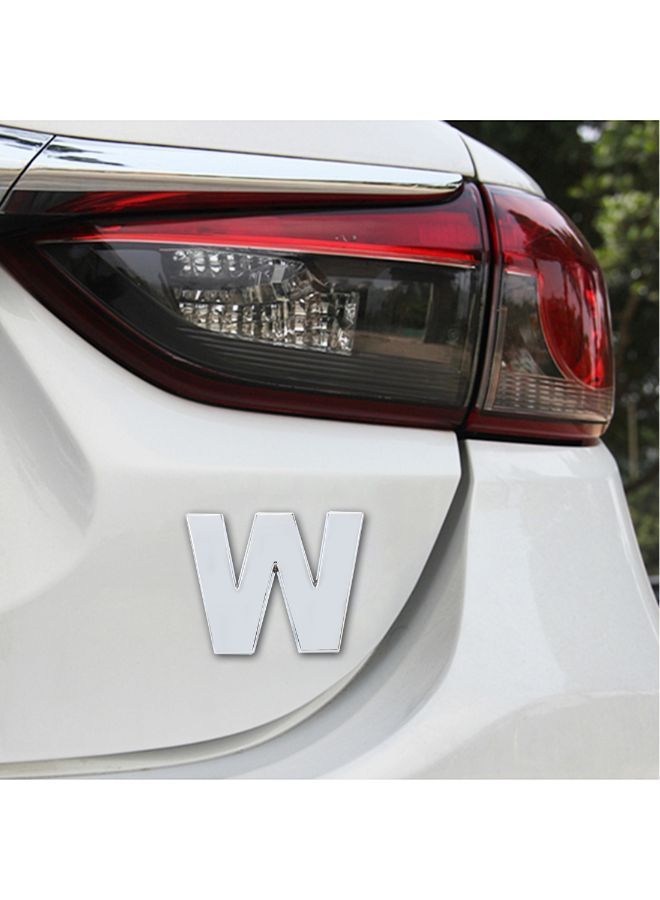 NIBEMINENT Self-Adhesive Alphabet W Car 3D Emblem - Image 4