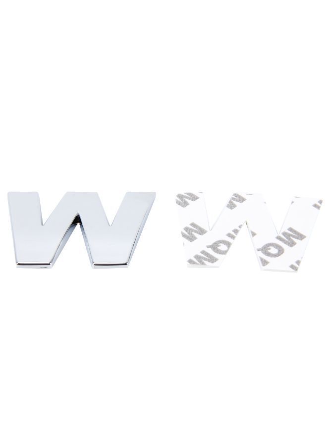 NIBEMINENT Self-Adhesive Alphabet W Car 3D Emblem - Image 3