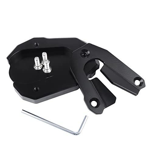 BAIONE Worldmotop Motorcycle Kickstand Pad Enlarger Extension Side Stand Plate Foot Pad Replacement for Tiger 900 2020 Tiger 900 Rally/900 Rally Pro 2020 (black) - Image 3