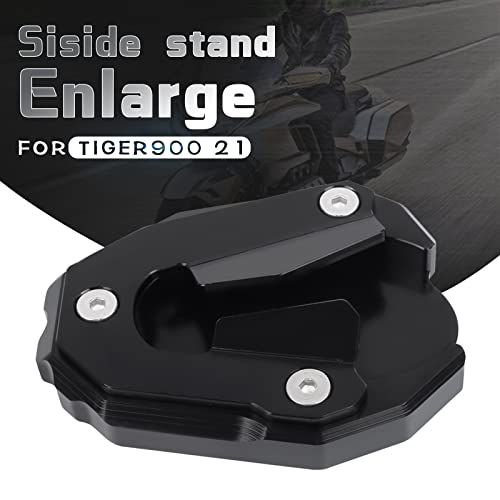 BAIONE Worldmotop Motorcycle Kickstand Pad Enlarger Extension Side Stand Plate Foot Pad Replacement for Tiger 900 2020 Tiger 900 Rally/900 Rally Pro 2020 (black) - Image 2