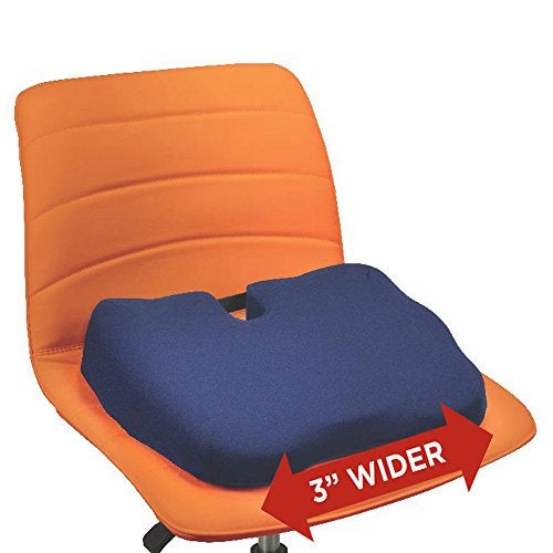 Contour Products Kabooti Coccyx Foam Seat Cushion, Navy, Large - Image 2